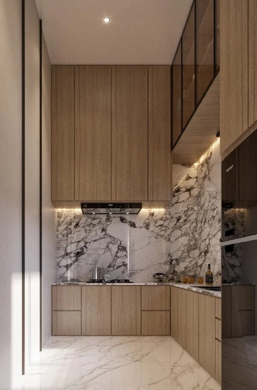 Deli Riverview show unit kitchen interior render