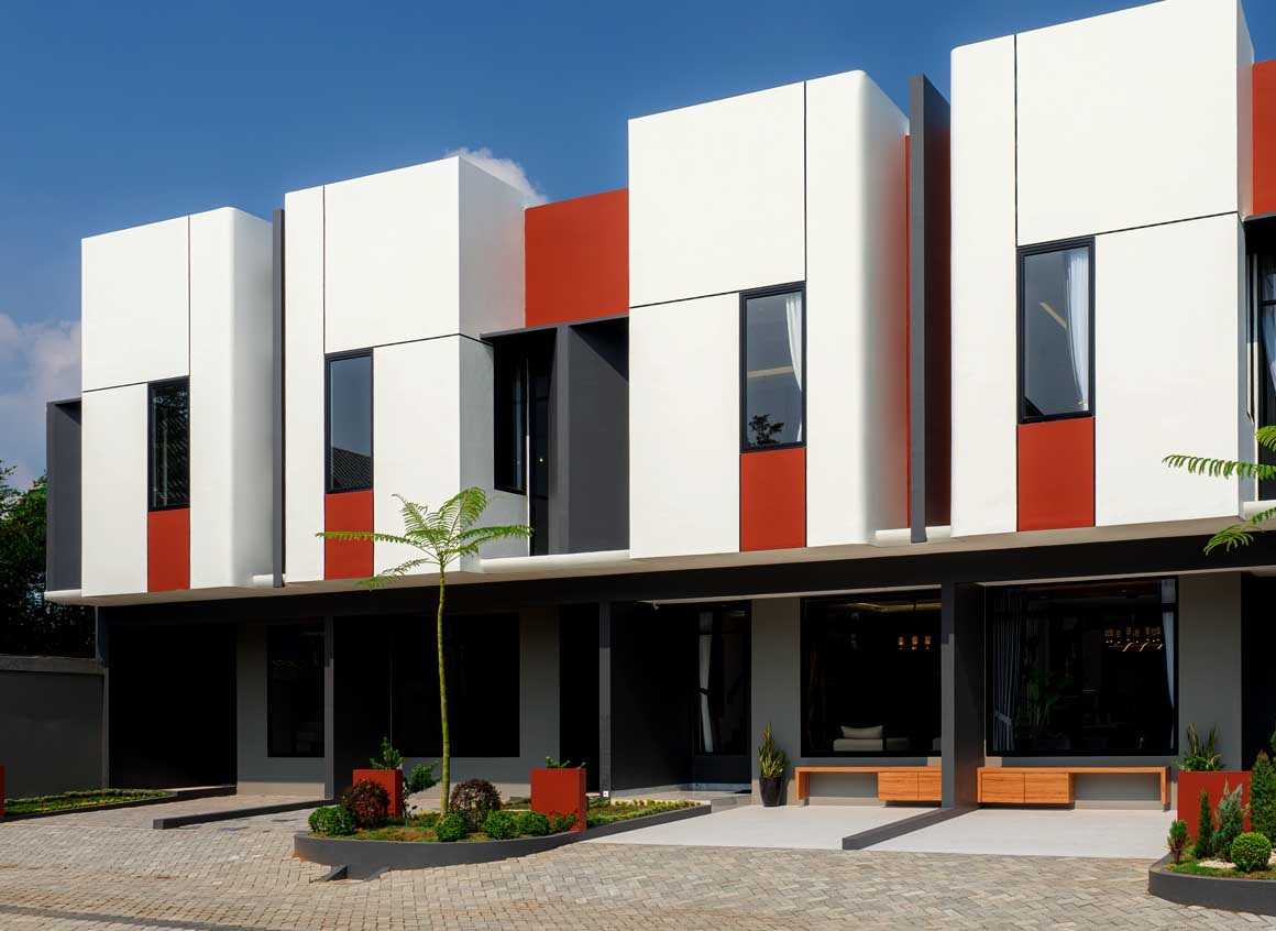 Givency One Type Fendi townhouse exterior facade, Medan Helvetia