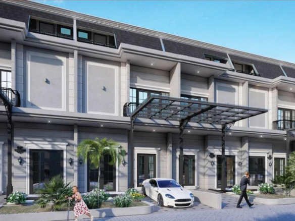 Grand Patriot Palace villa row exterior render, Medan Sunggal