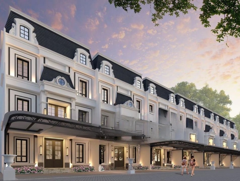 Mutiara Jade townhouse street-level render, Percut Sei Tuan, Deli Serdang