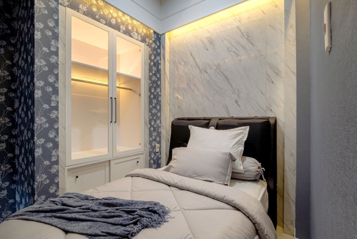 Samera Suite third bedroom interior, Medan Sunggal