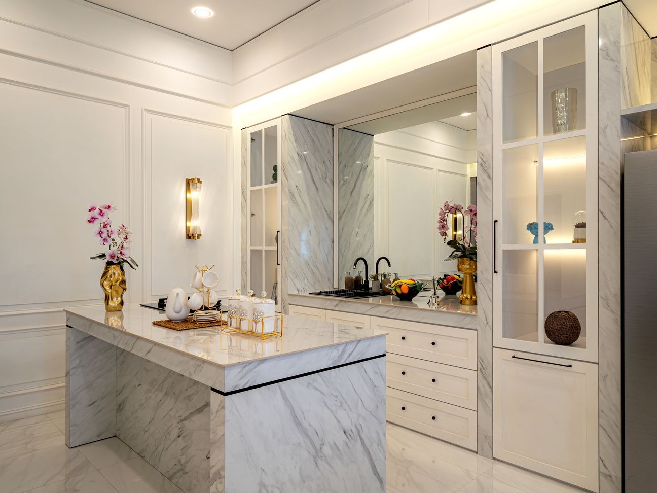 Samera Suite kitchen interior, Medan Sunggal