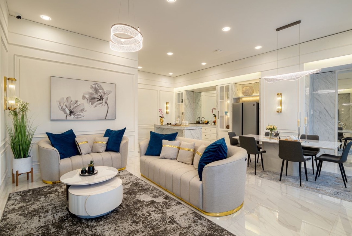 Samera Suite living room interior, Medan Sunggal