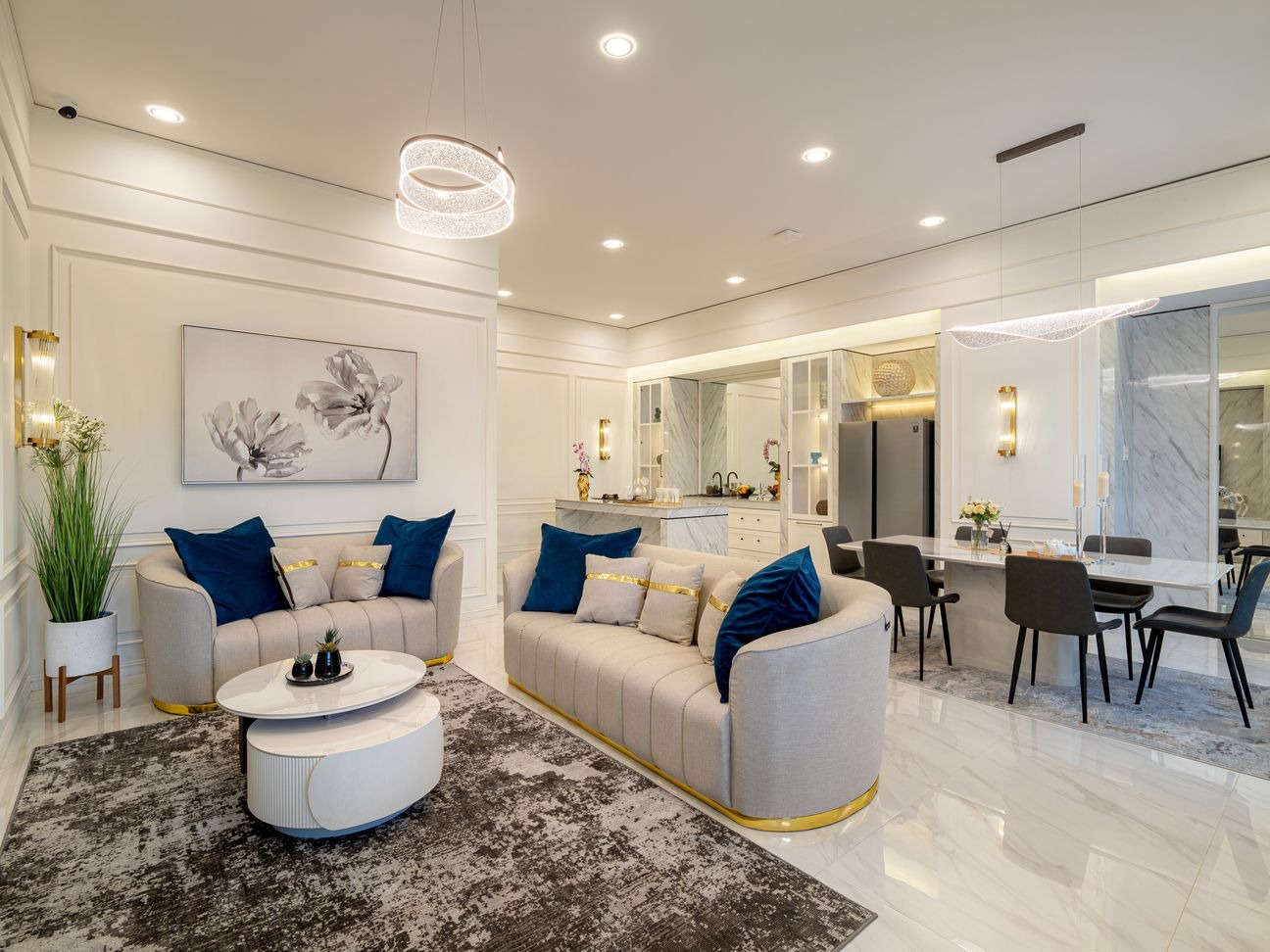 Samera Suite living room interior, Medan Sunggal