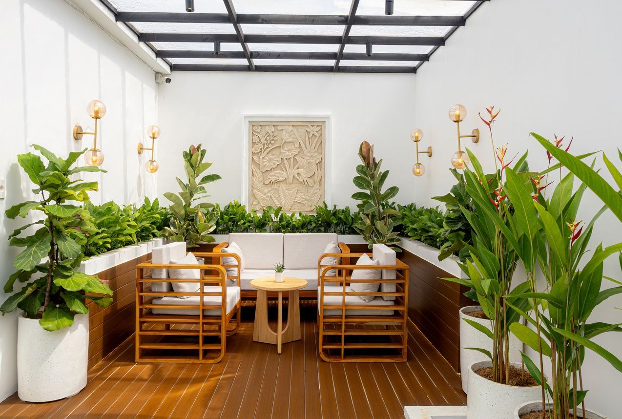 Samera Suite rooftop terrace, Medan Sunggal